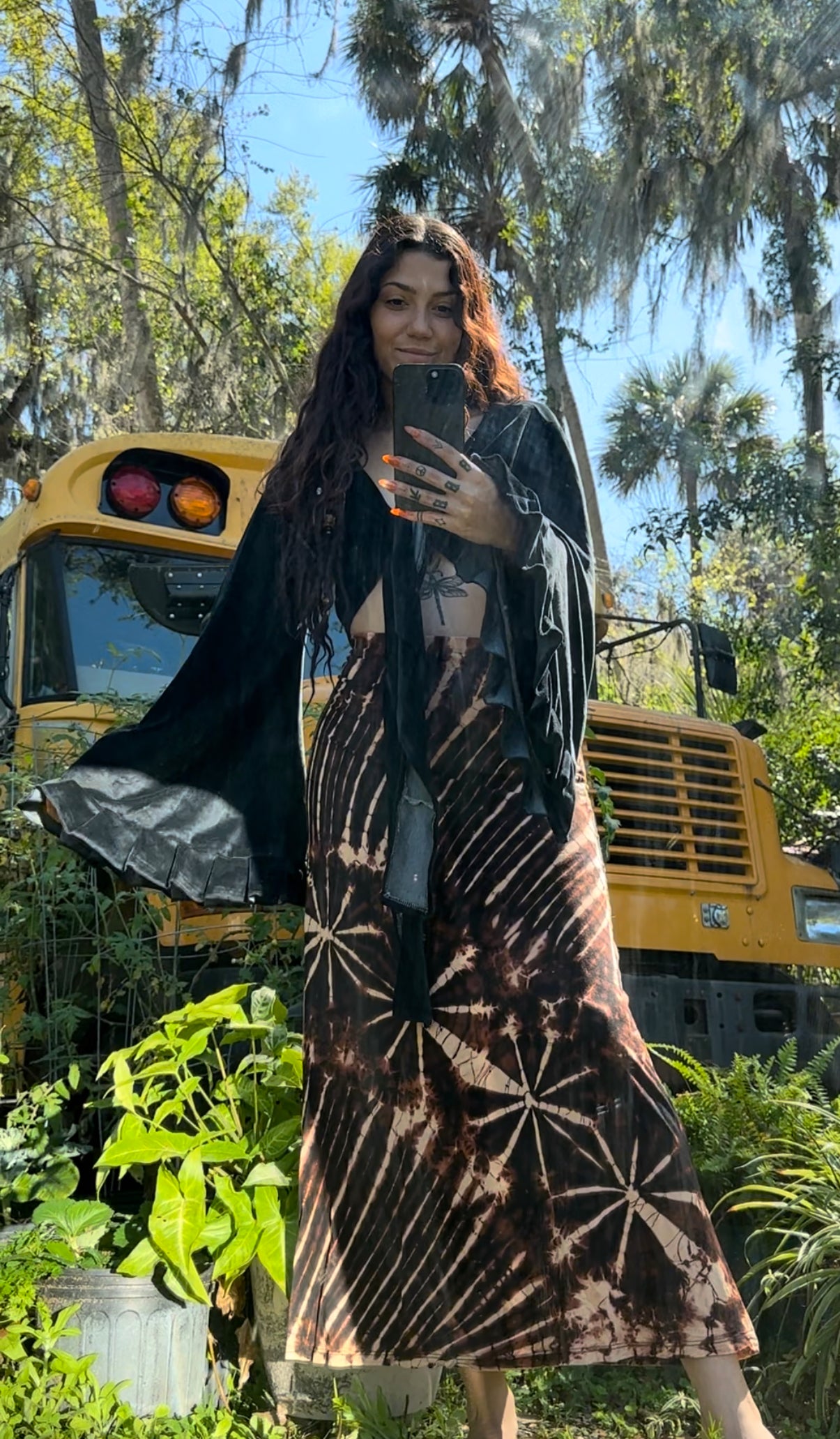 HIPPIE HENDRIX TIE DYE SKIRT