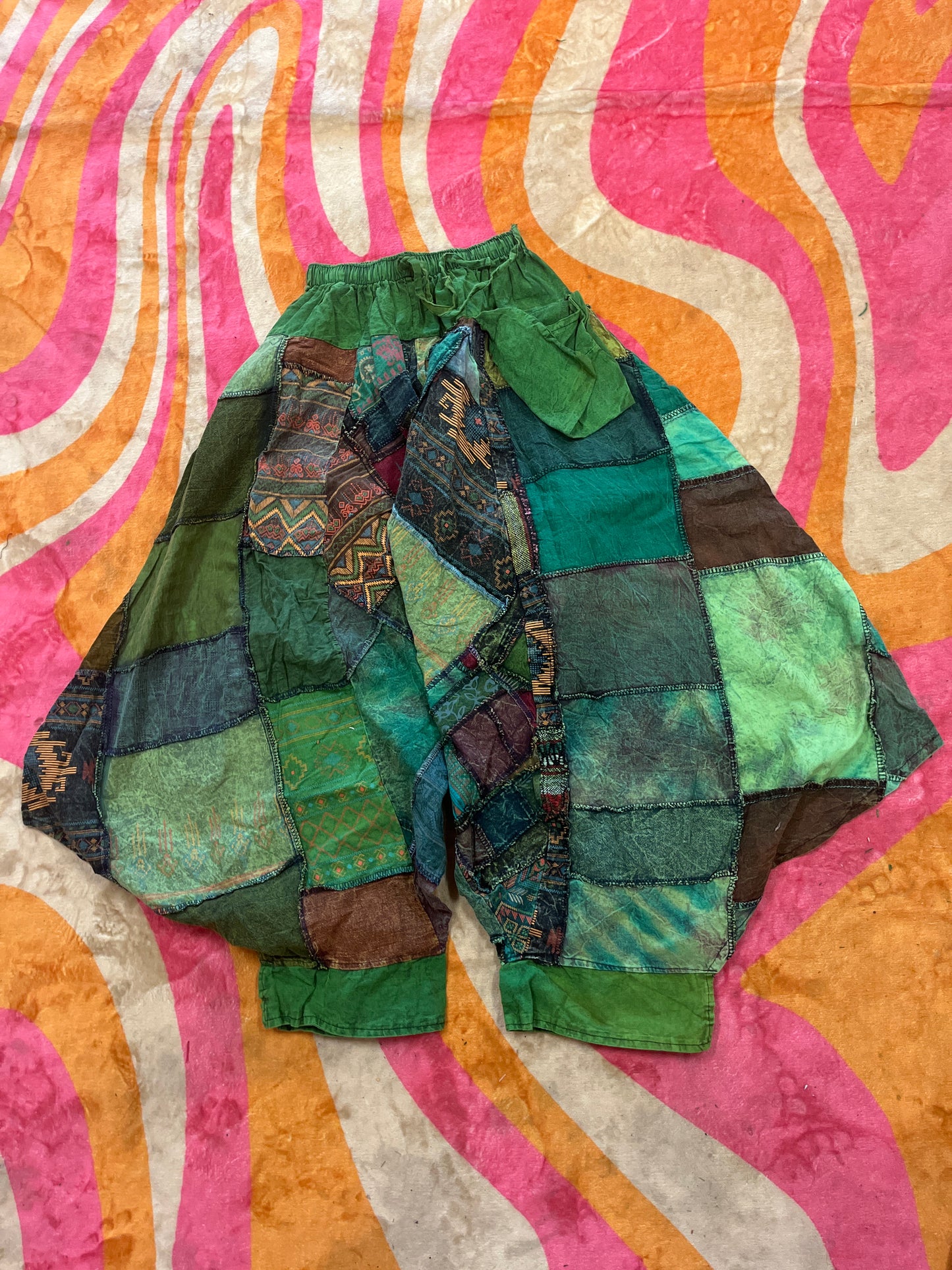 Patchwork Jeanie Pants