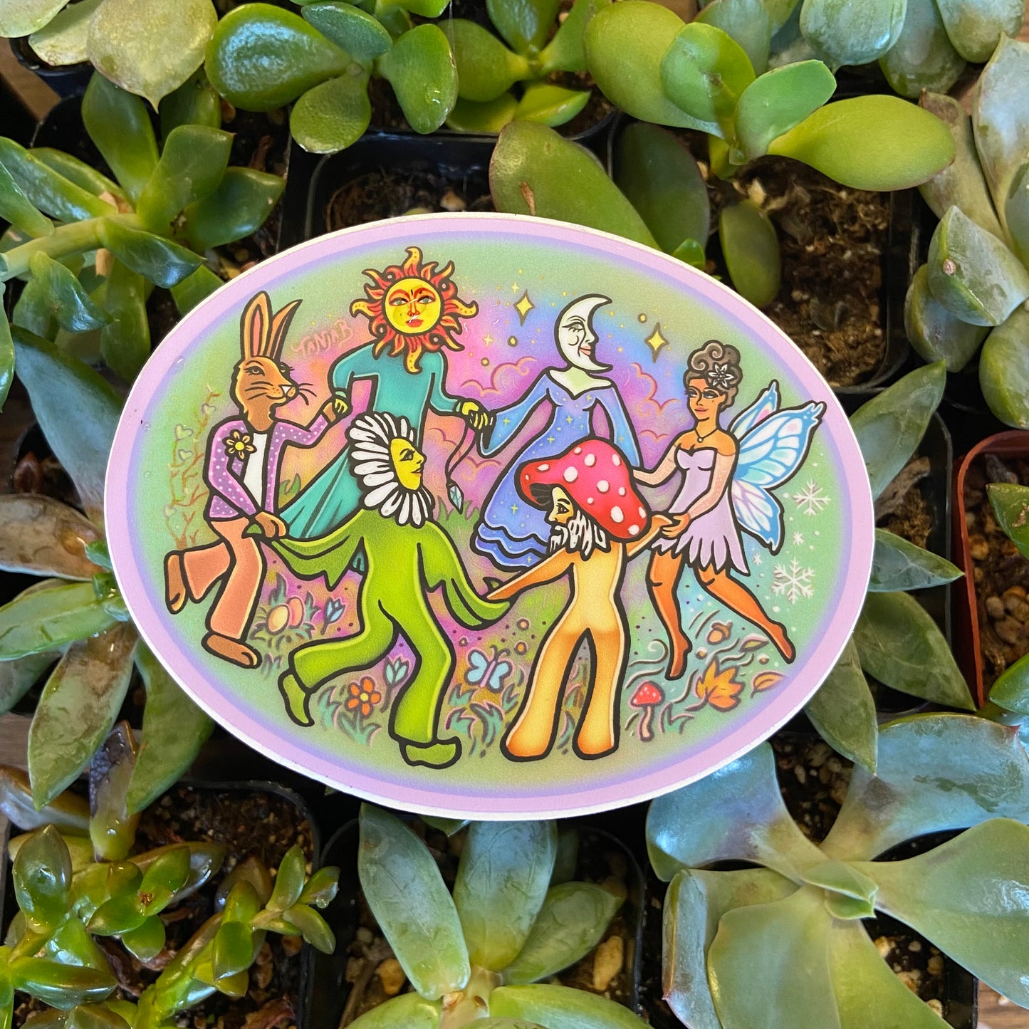 MYTHICAL DANCE CIRCLE STICKER