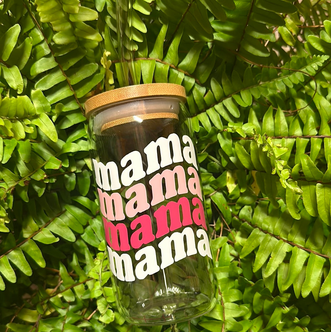 MAMA 16 OZ GLASS CUP