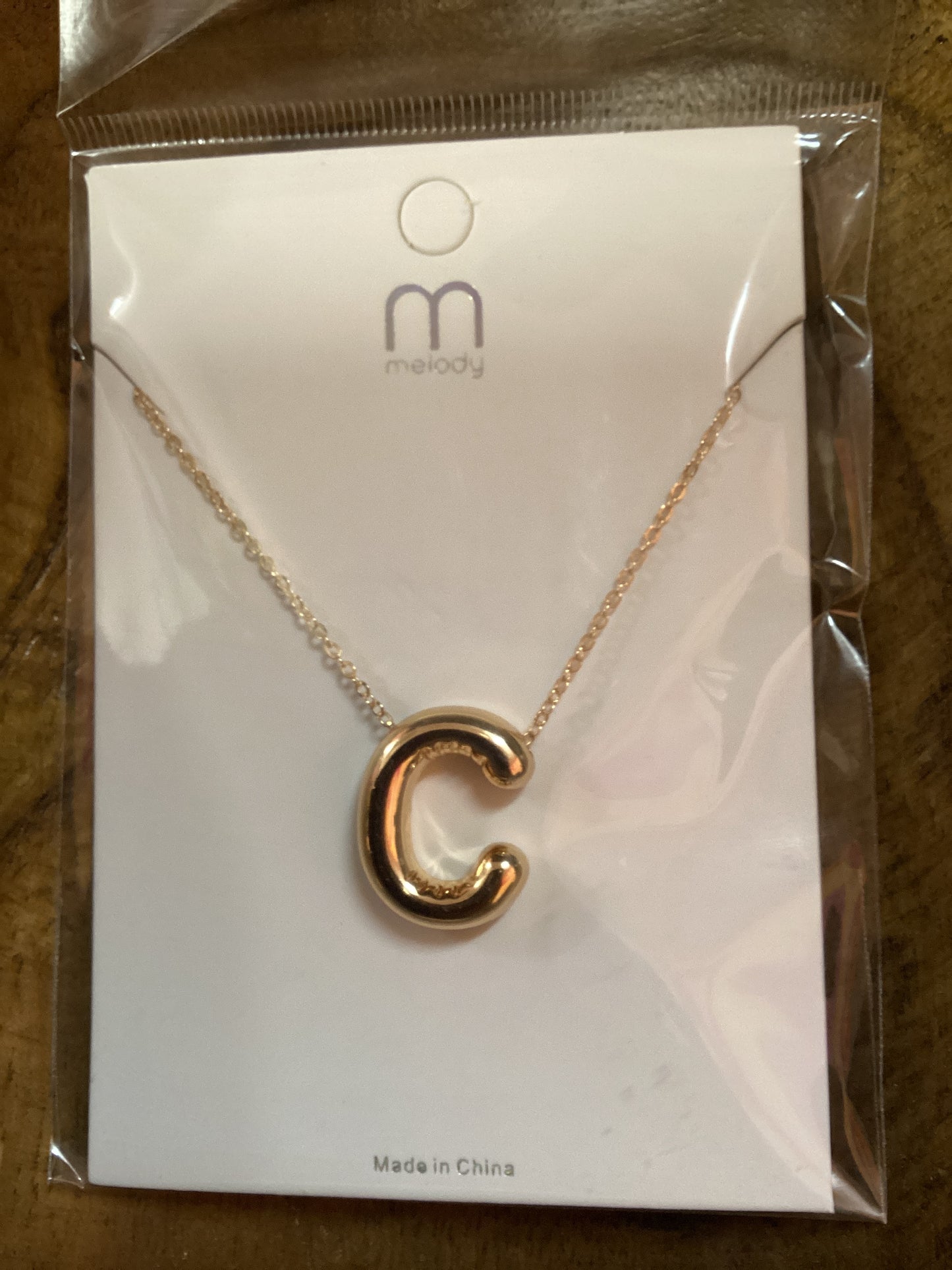 Gold Letter C Necklace