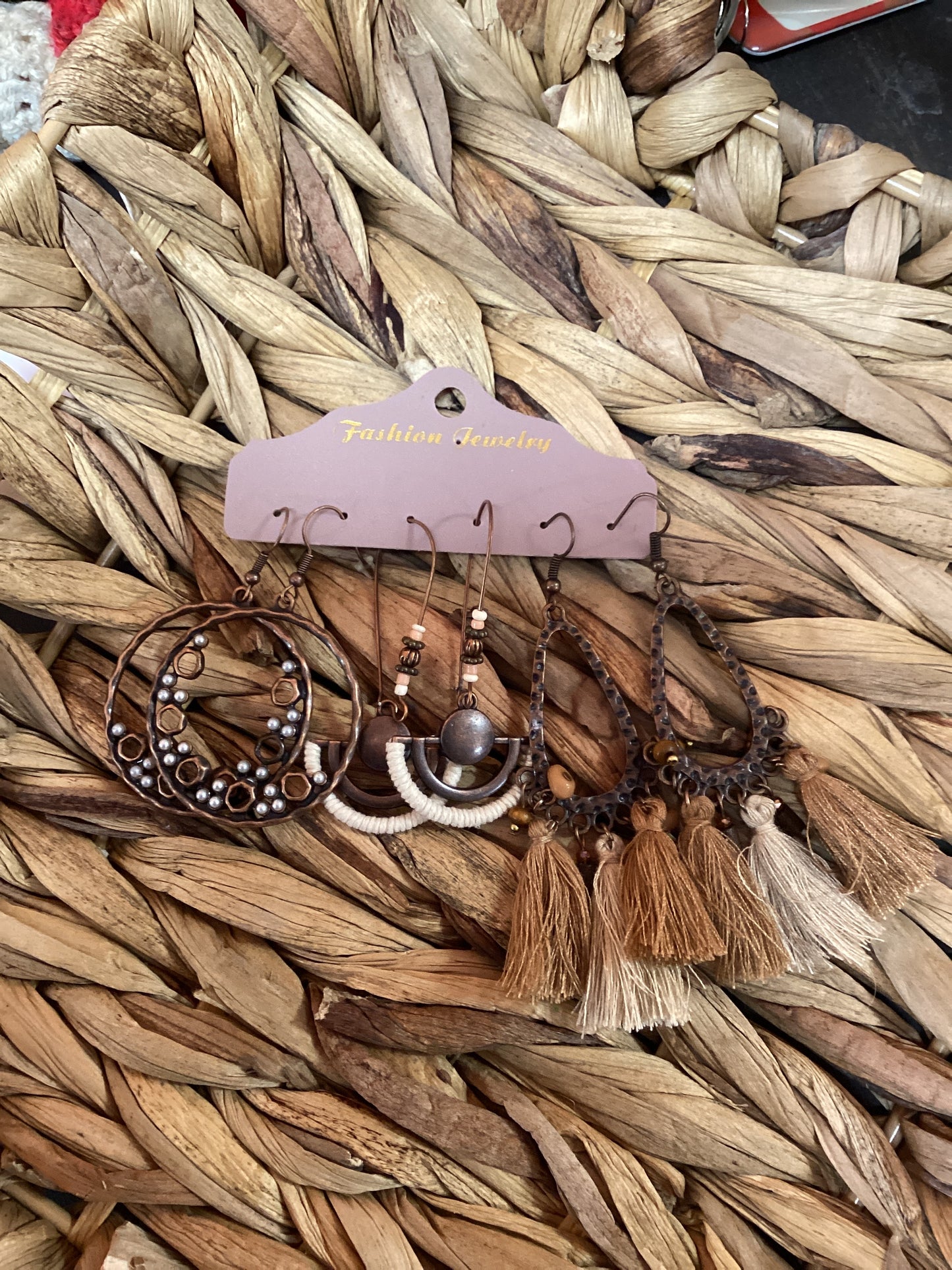 Bronze Earrings Set