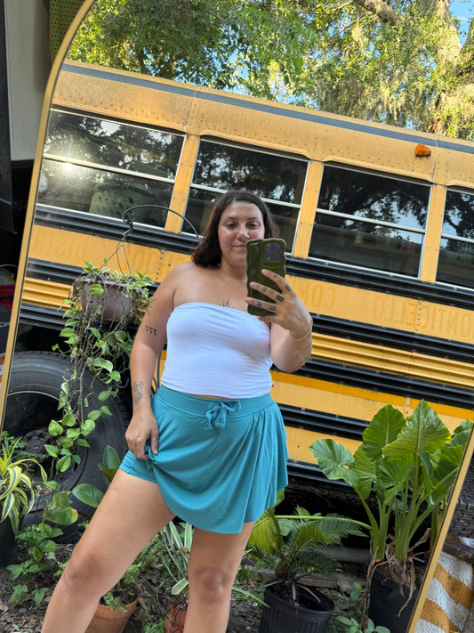 TEAL SKORT