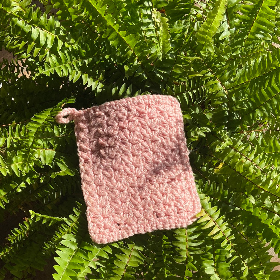 Pink Crochet Potholder