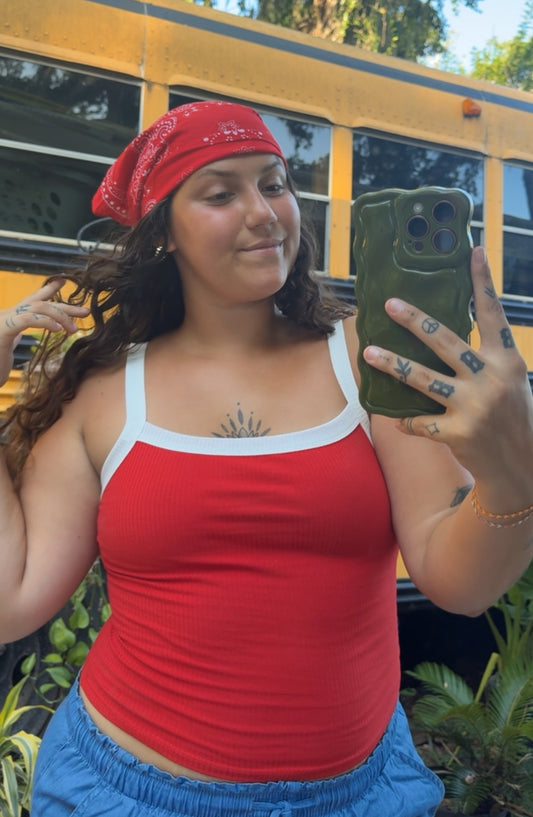 RED & WHITE TANK