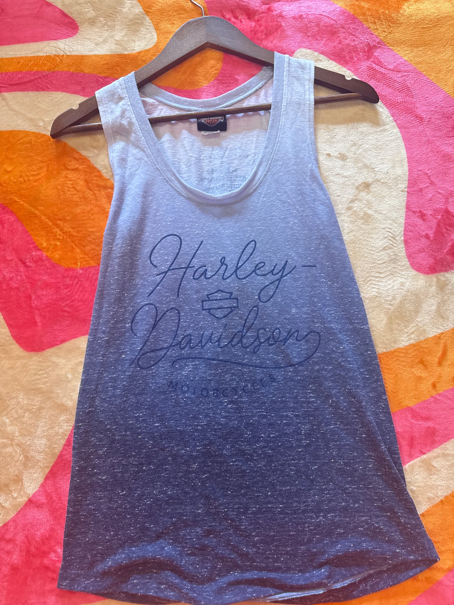 Blue Ombré Harley Davidson Tank (MEDIUM)