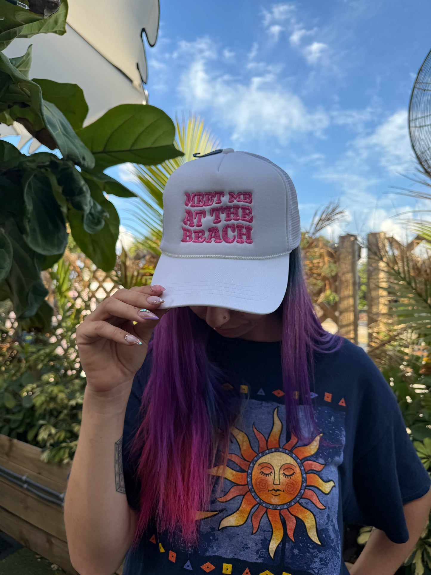 MEET ME AT THW BEACH HAT