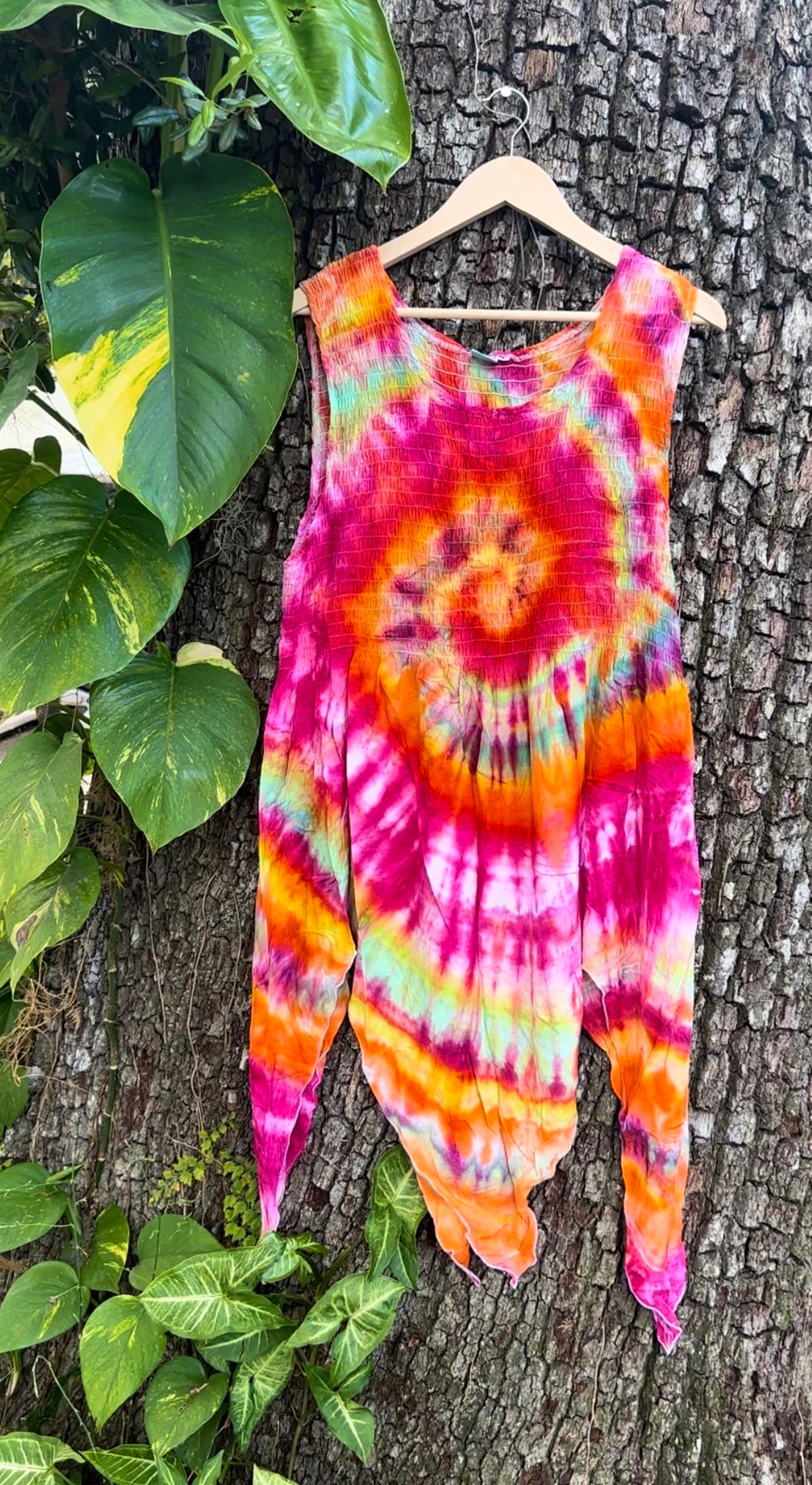 Handmade Tie Dye Dress (2x)