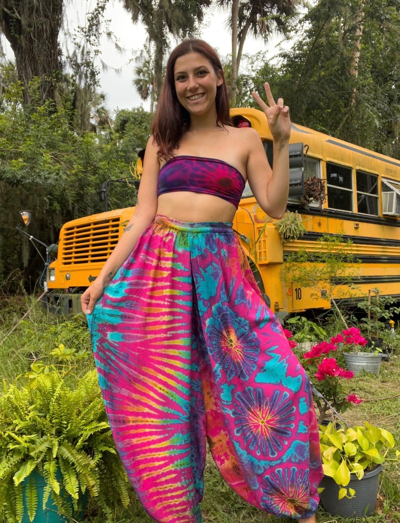 Tie Dyed Balloon Lounge Pants