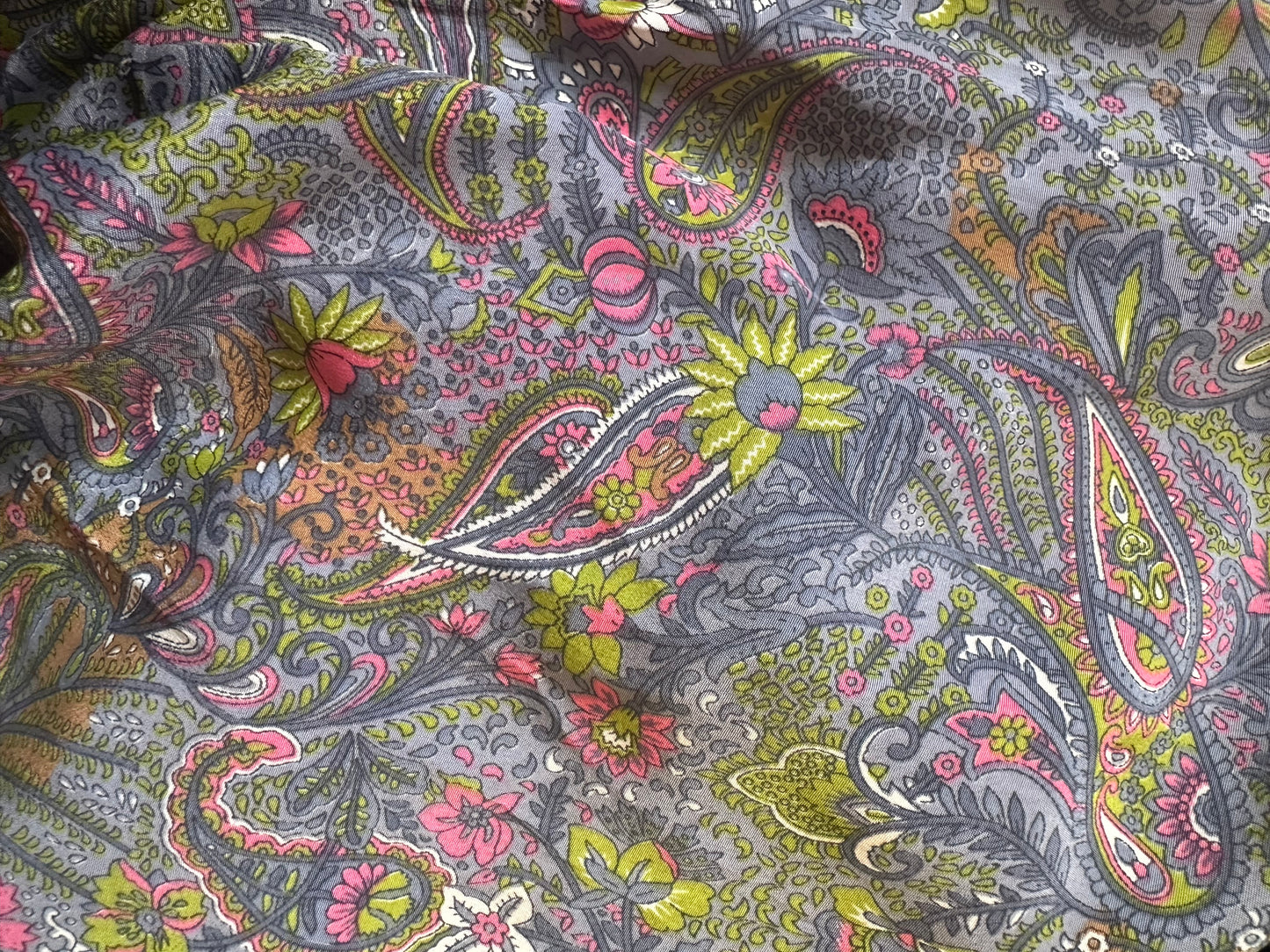 Ruffle Paisley Off The Shoulder Top