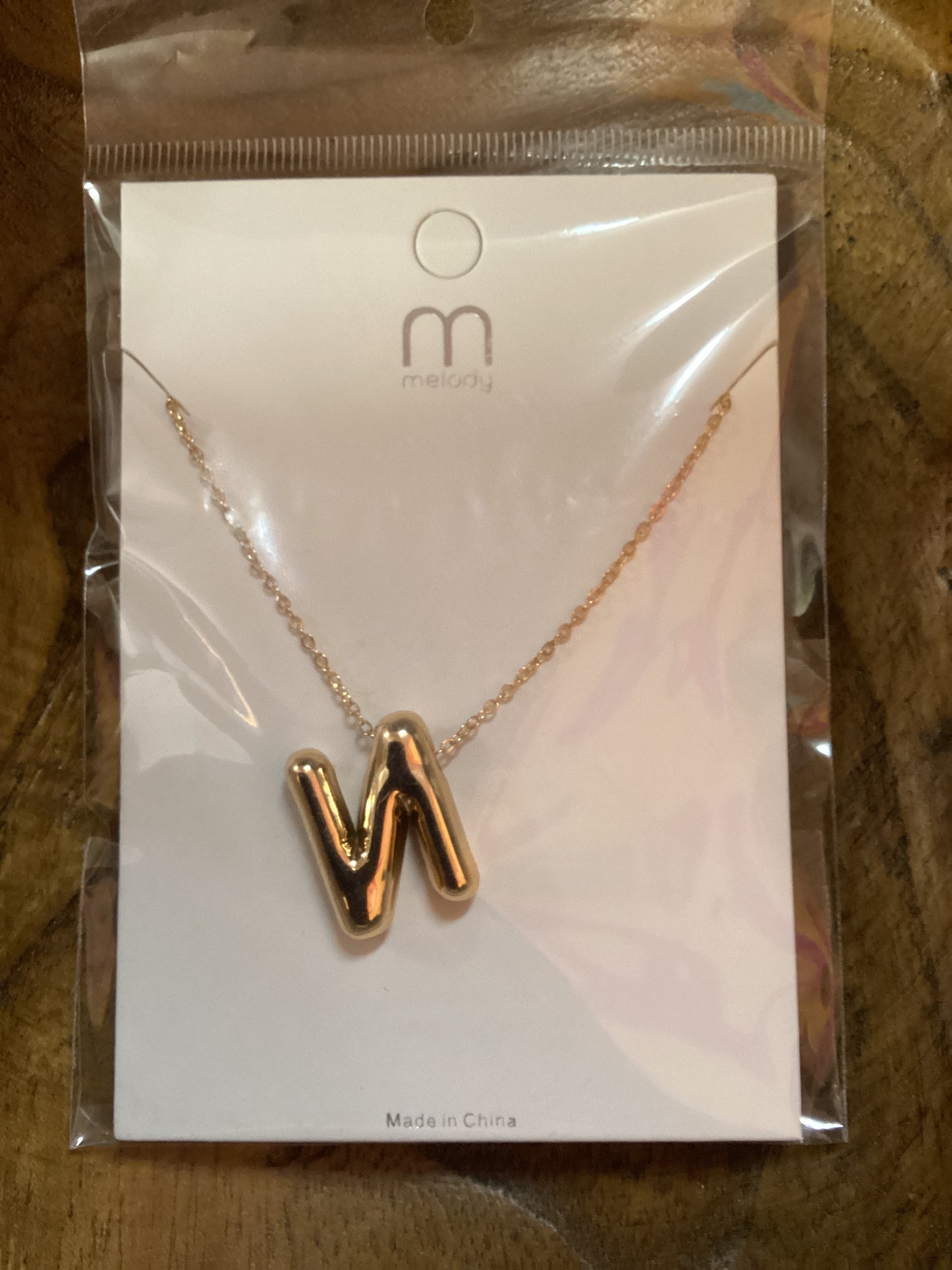 Gold Letter N Necklace