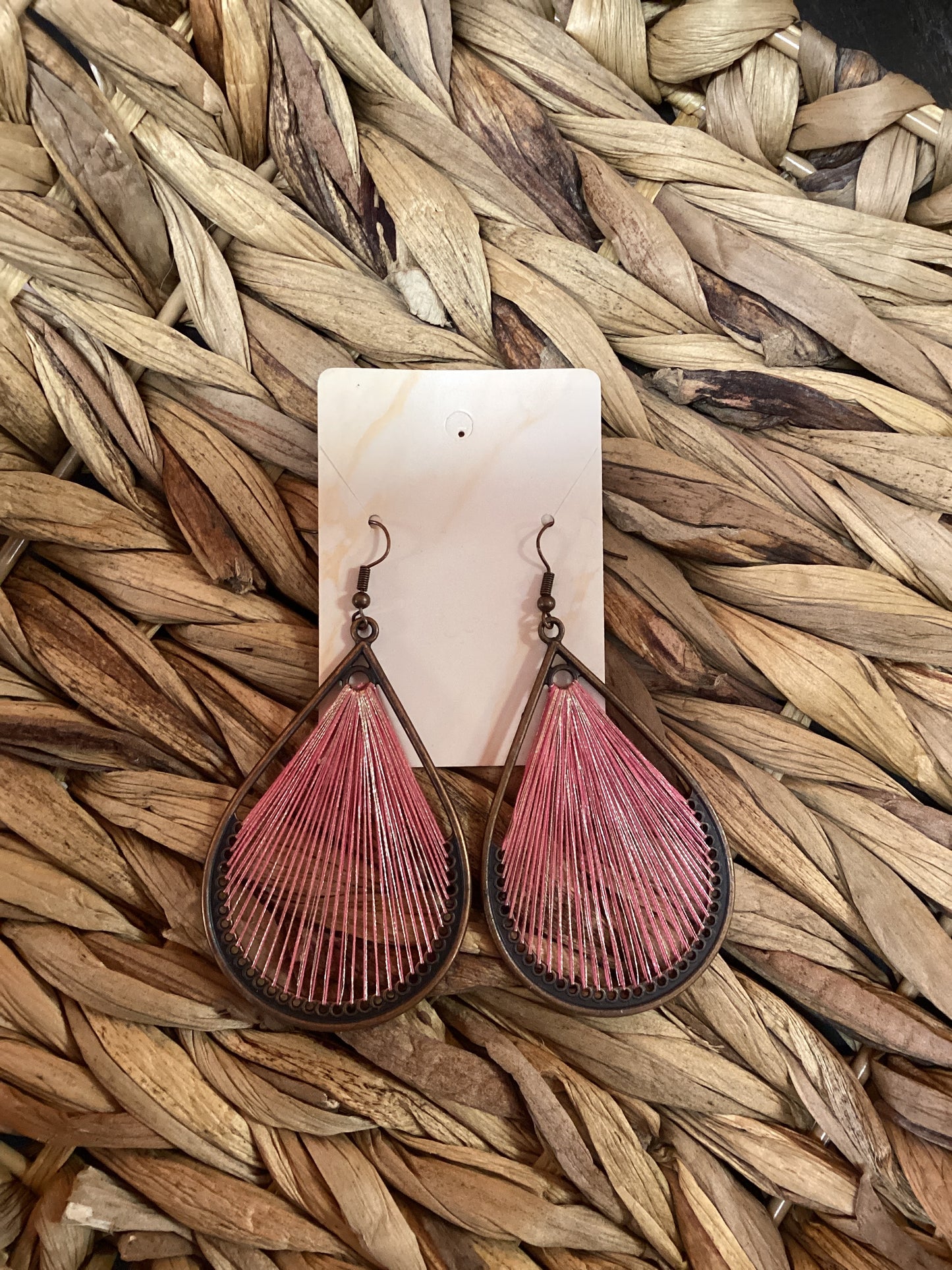 Bronze + Pink Earrings