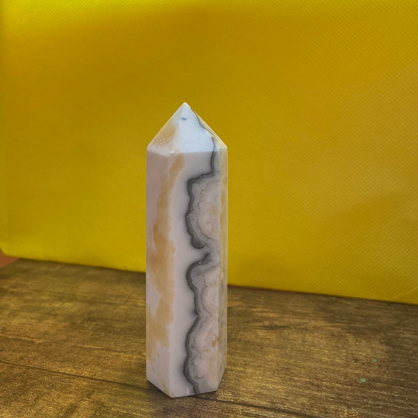 Milky Calcite Crystal Tower