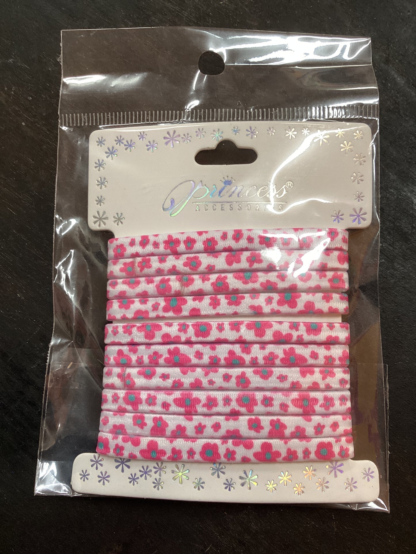 Pink + Teal Flower Hair Bands