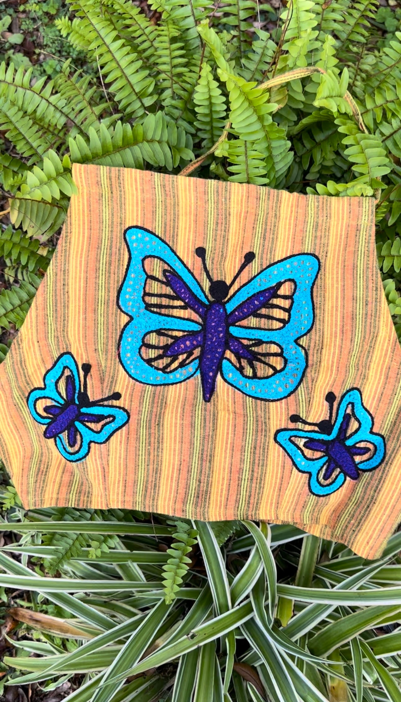 Butterfly Striped Crop Top