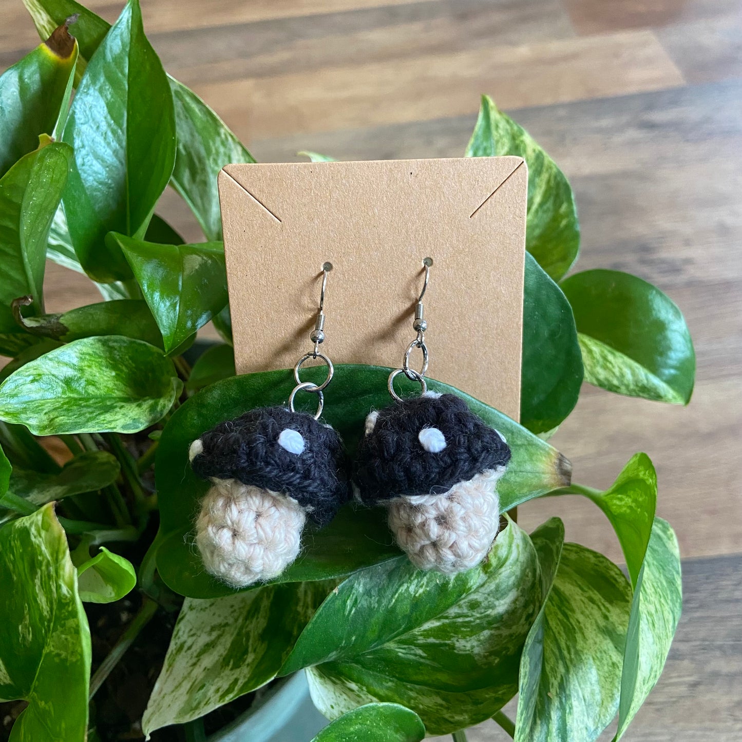 CROCHET MUSHROOM EARRINGS