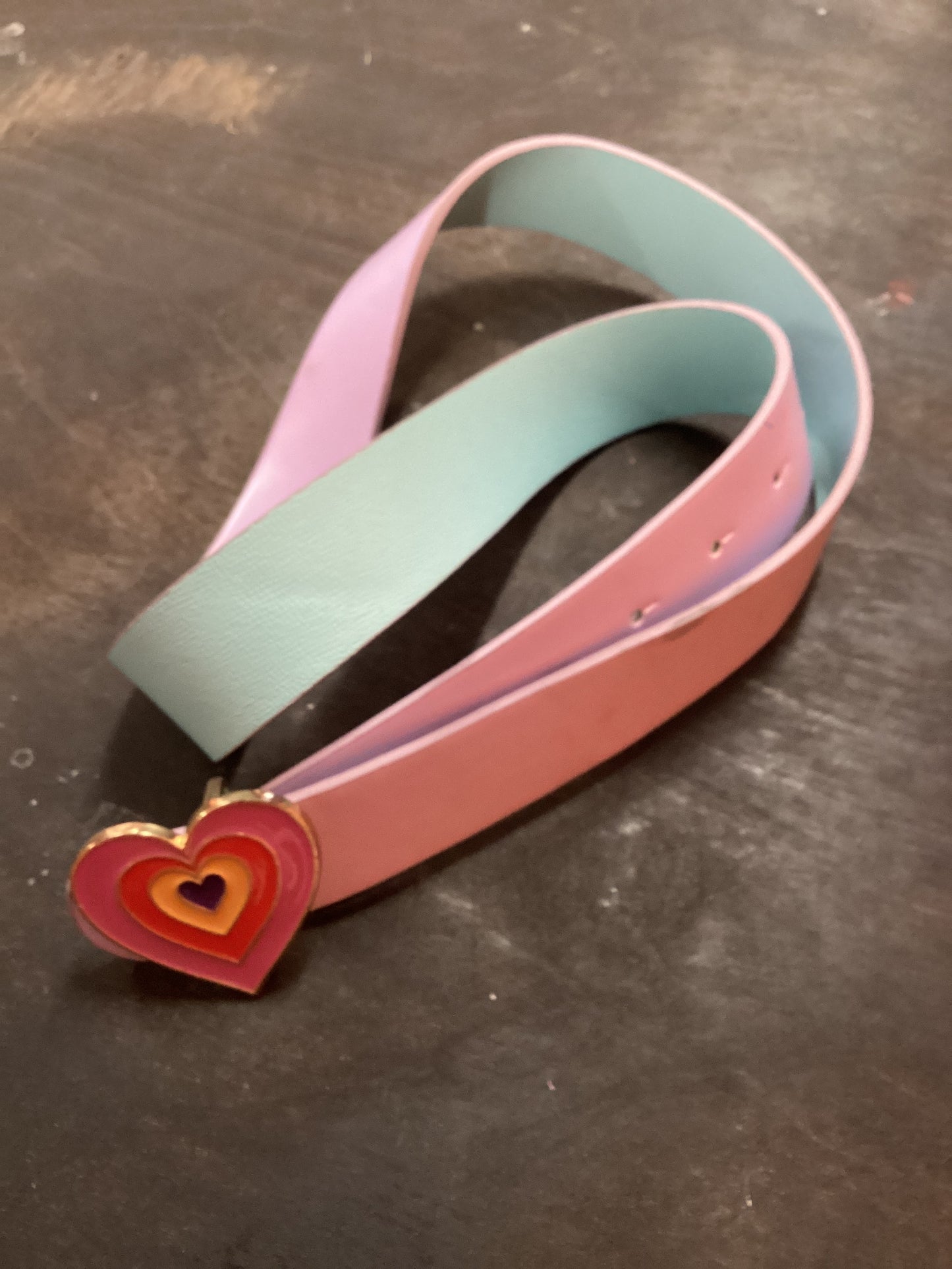 Purple + Blue Heart Belt
