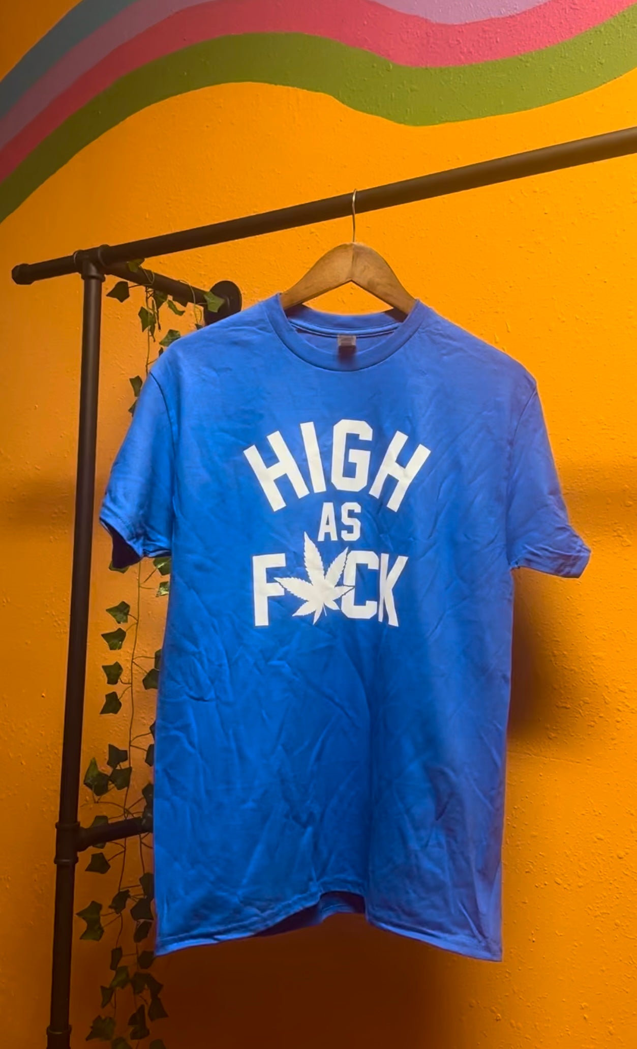 HIGH AS FUCK ๐๐จ GRAPHIC TEE