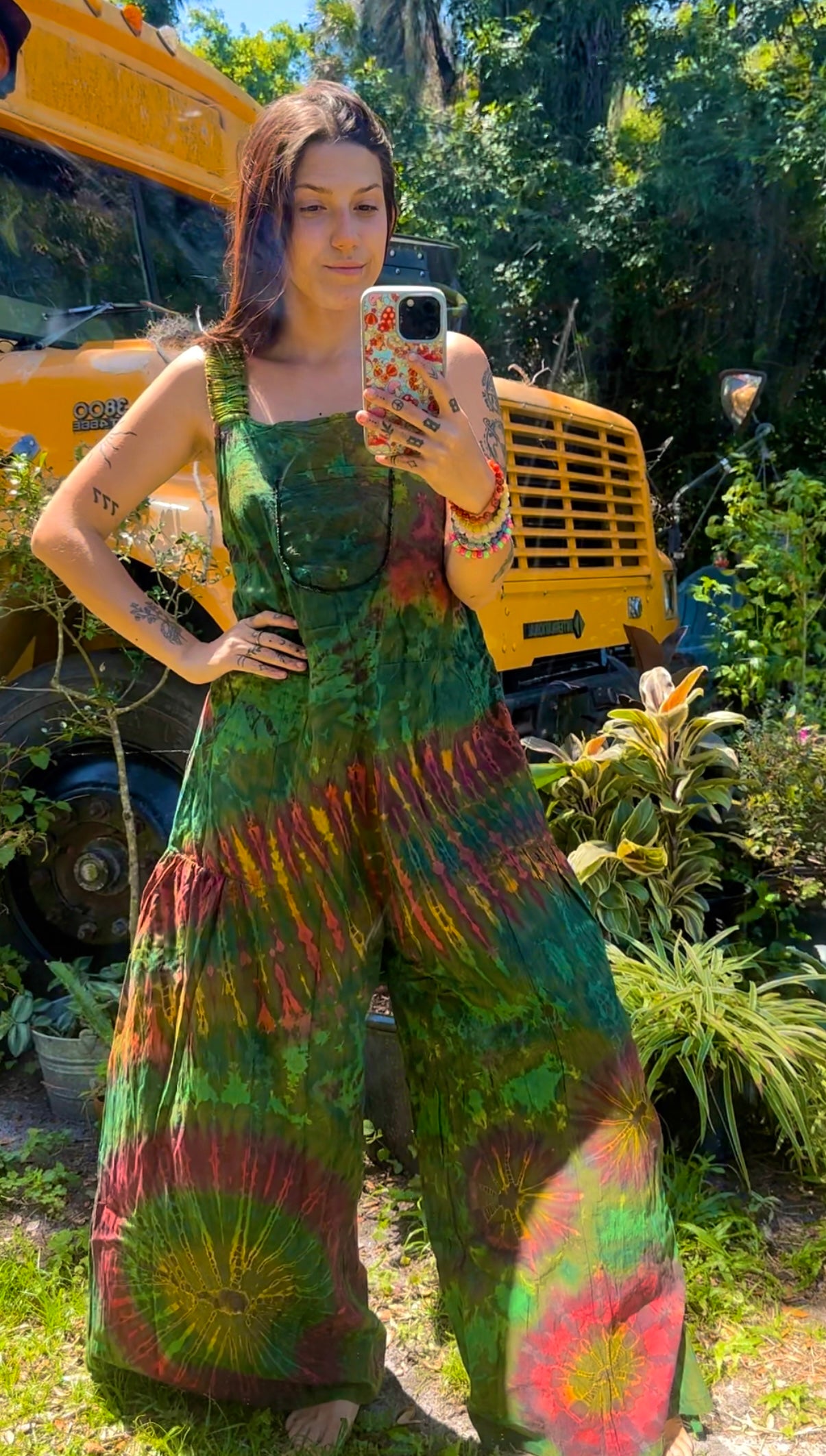 Tie Dye Overalls
