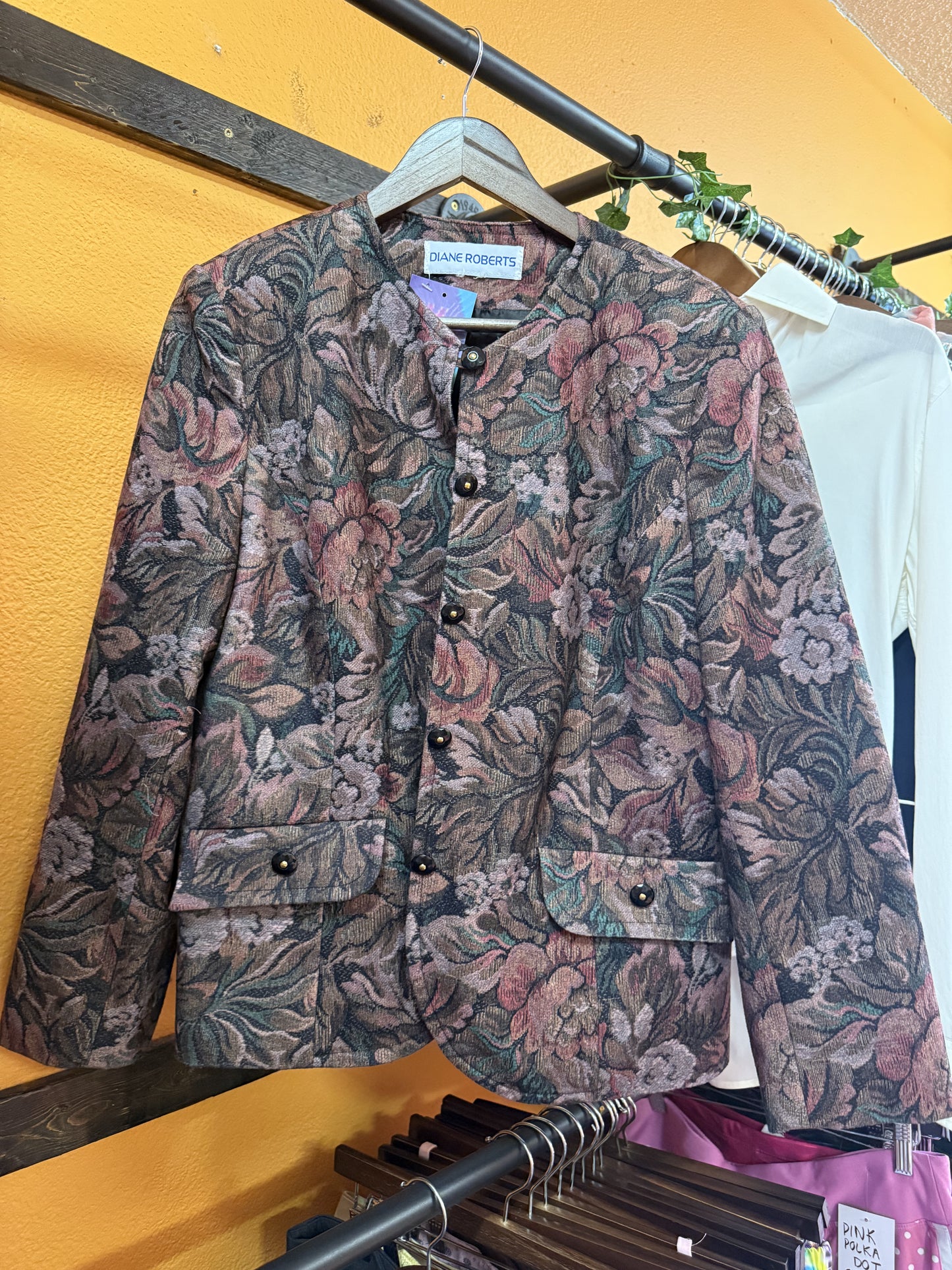 Purple Floral Coat (LARGE)