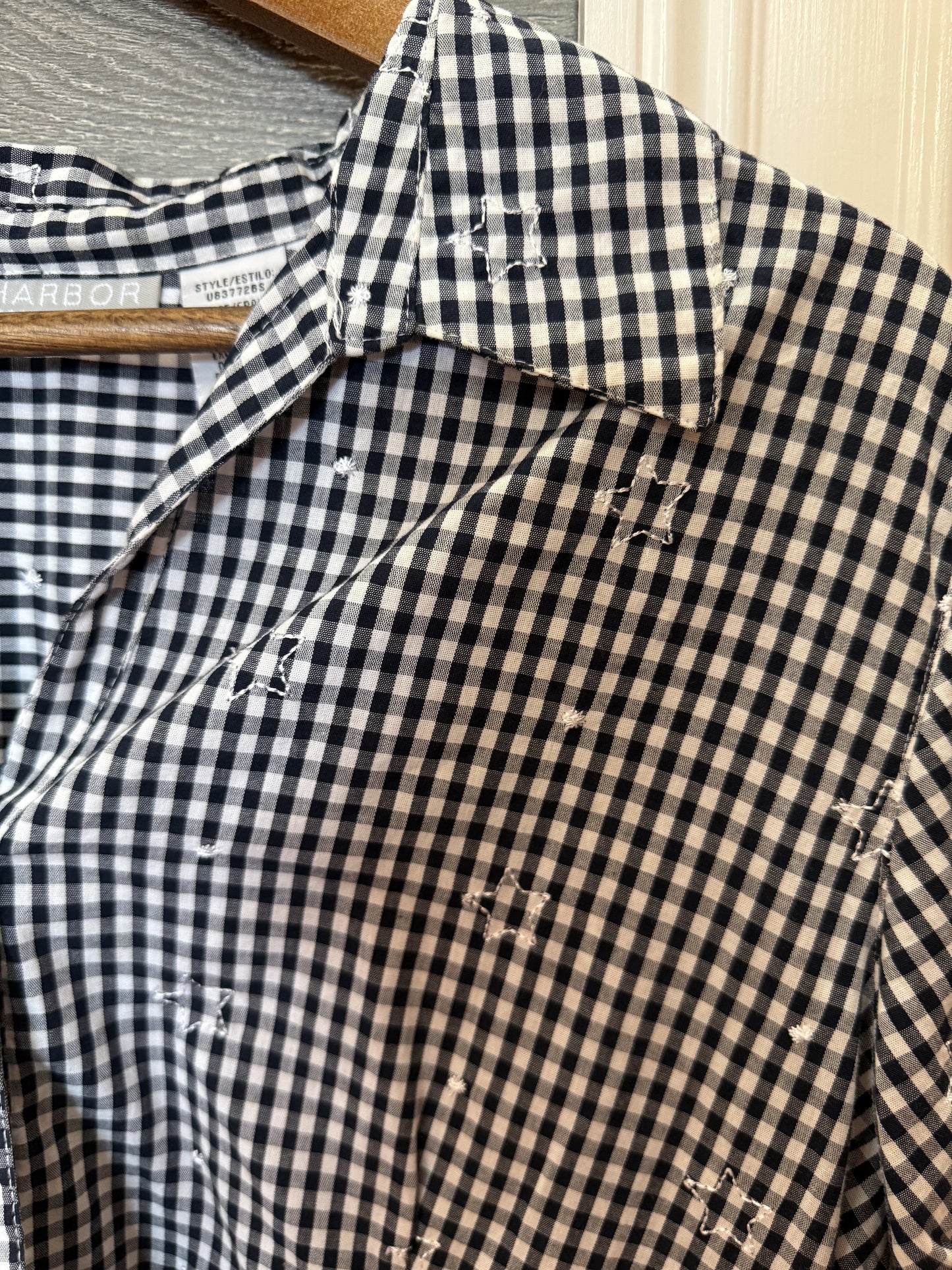 STAR PLAID SHORT SLEEVE (LARGE)