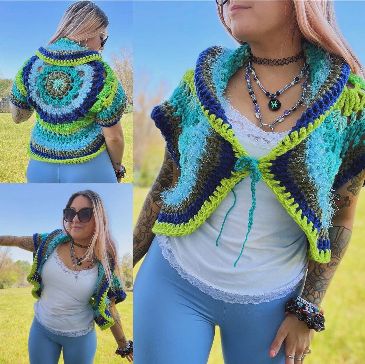 CROCHET BLOUSE (SMALL-LARGE)