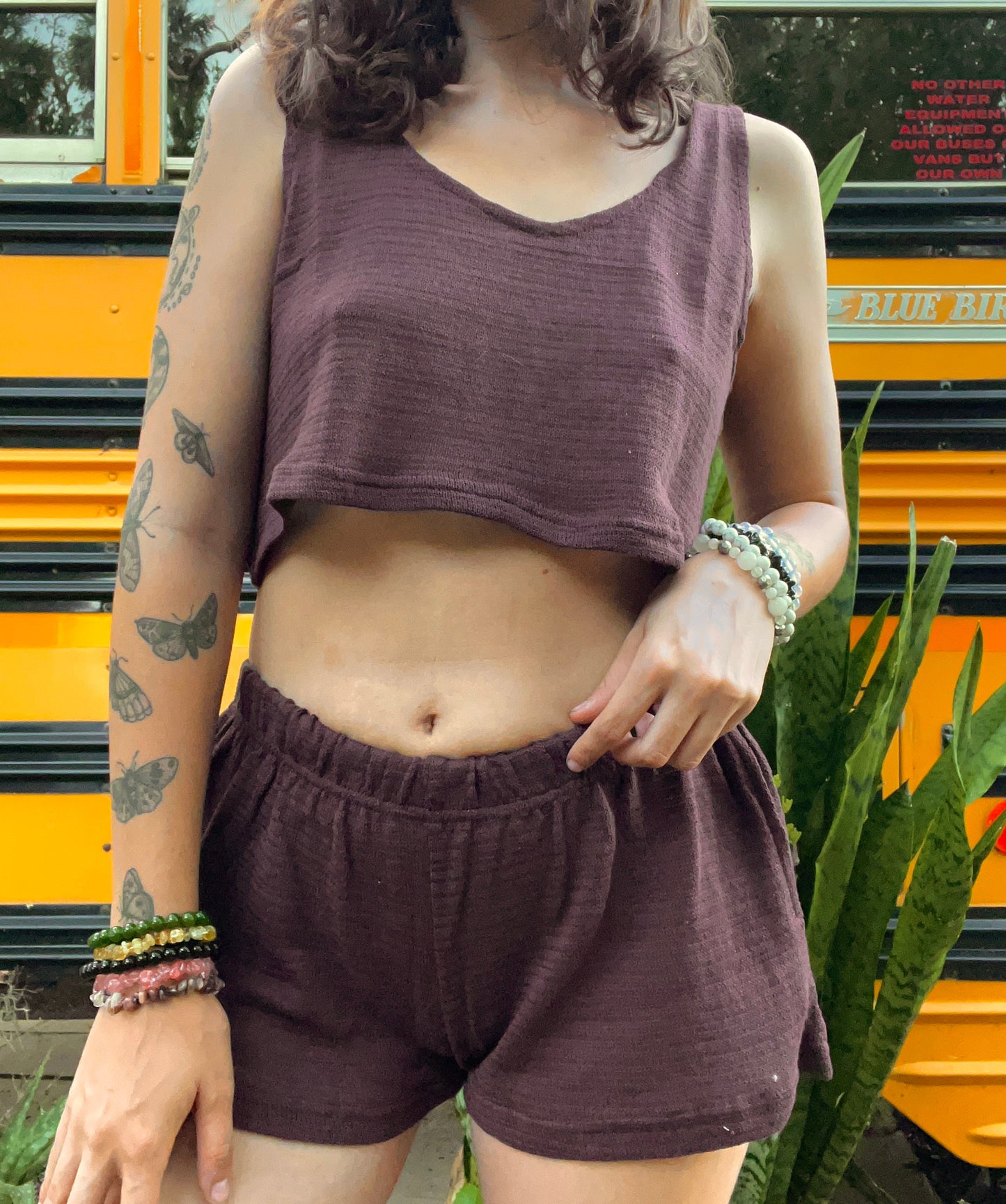 EARTHY LOUNGER CROP TOP