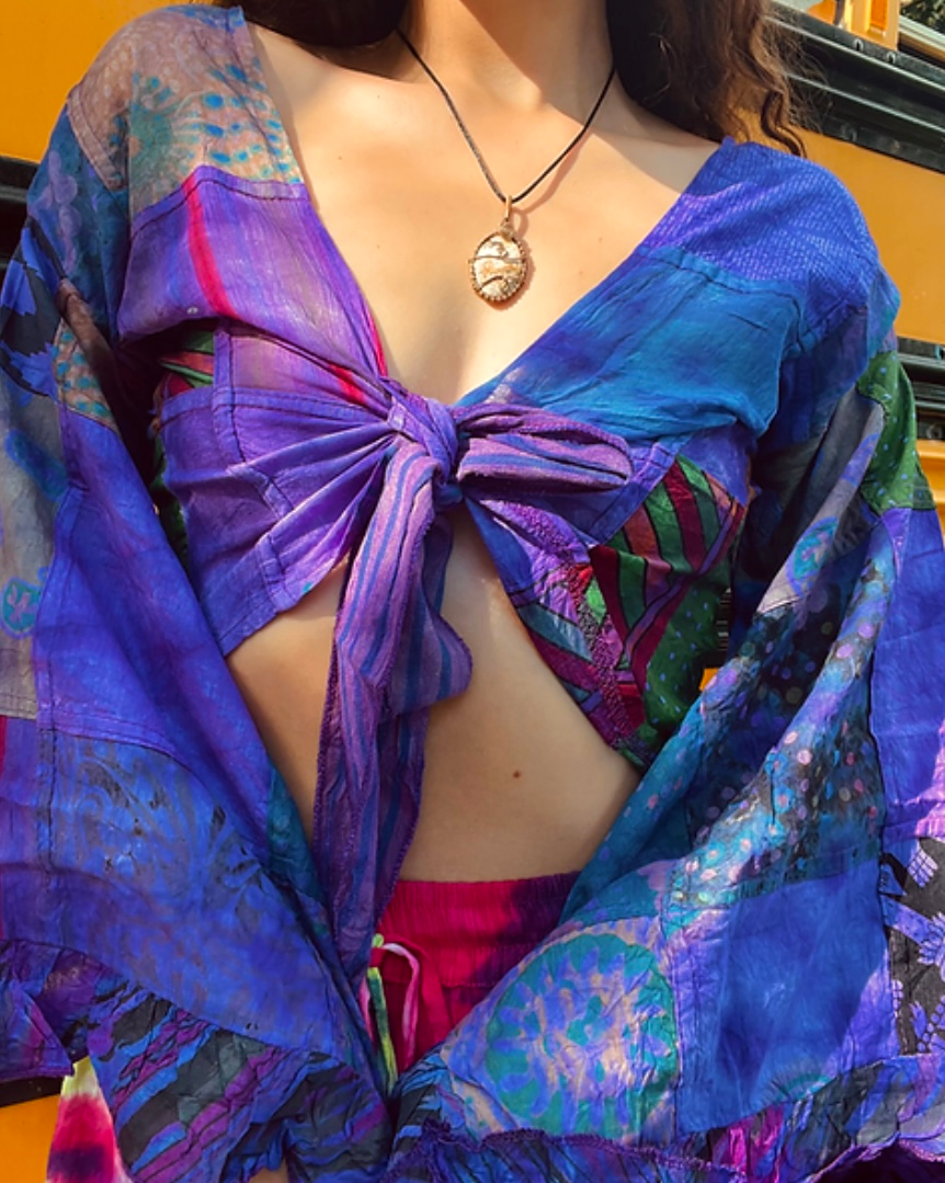 Janis Patchwork Bellsleeve