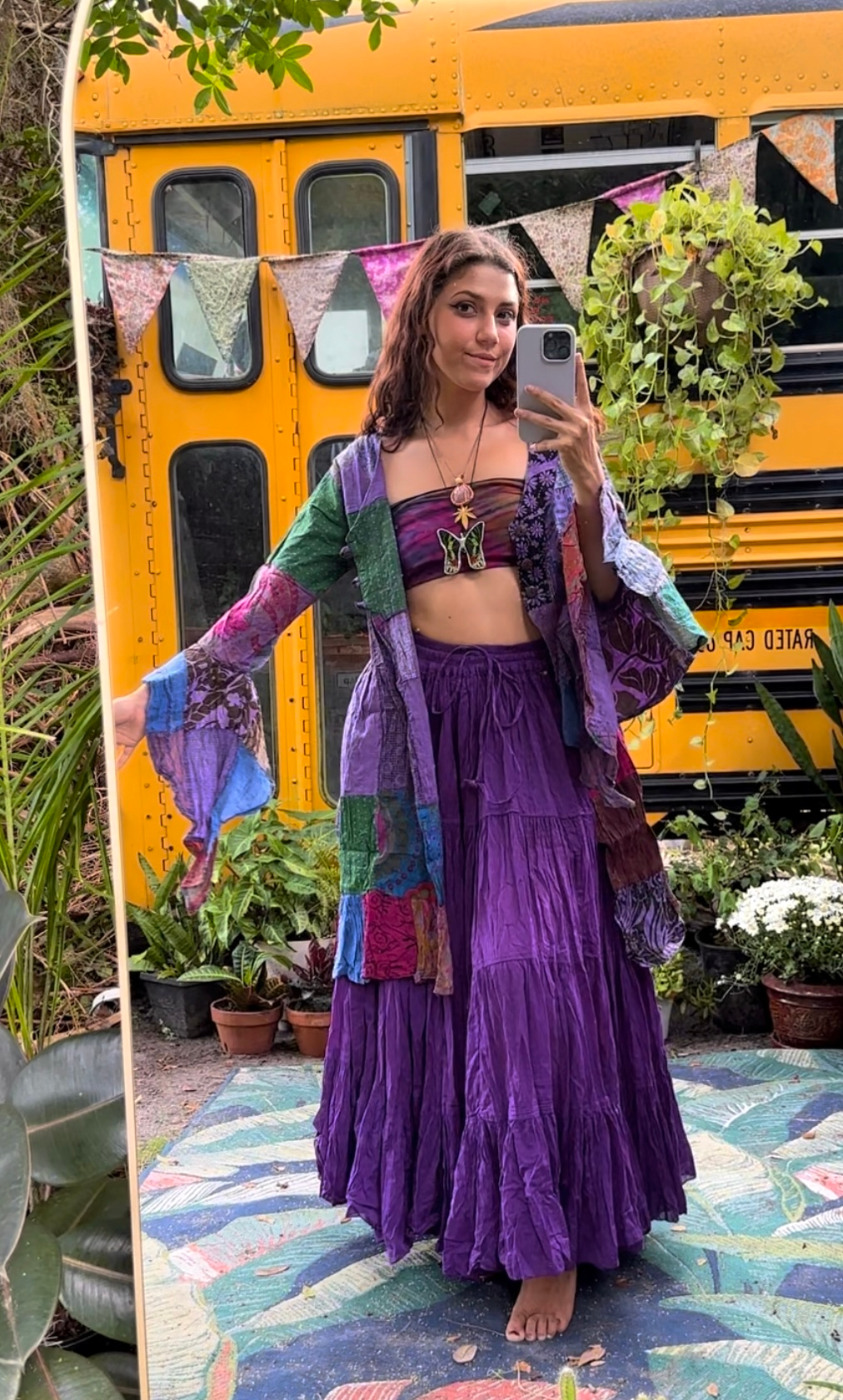 Pixie Bellsleeve Patchwork Cardigan