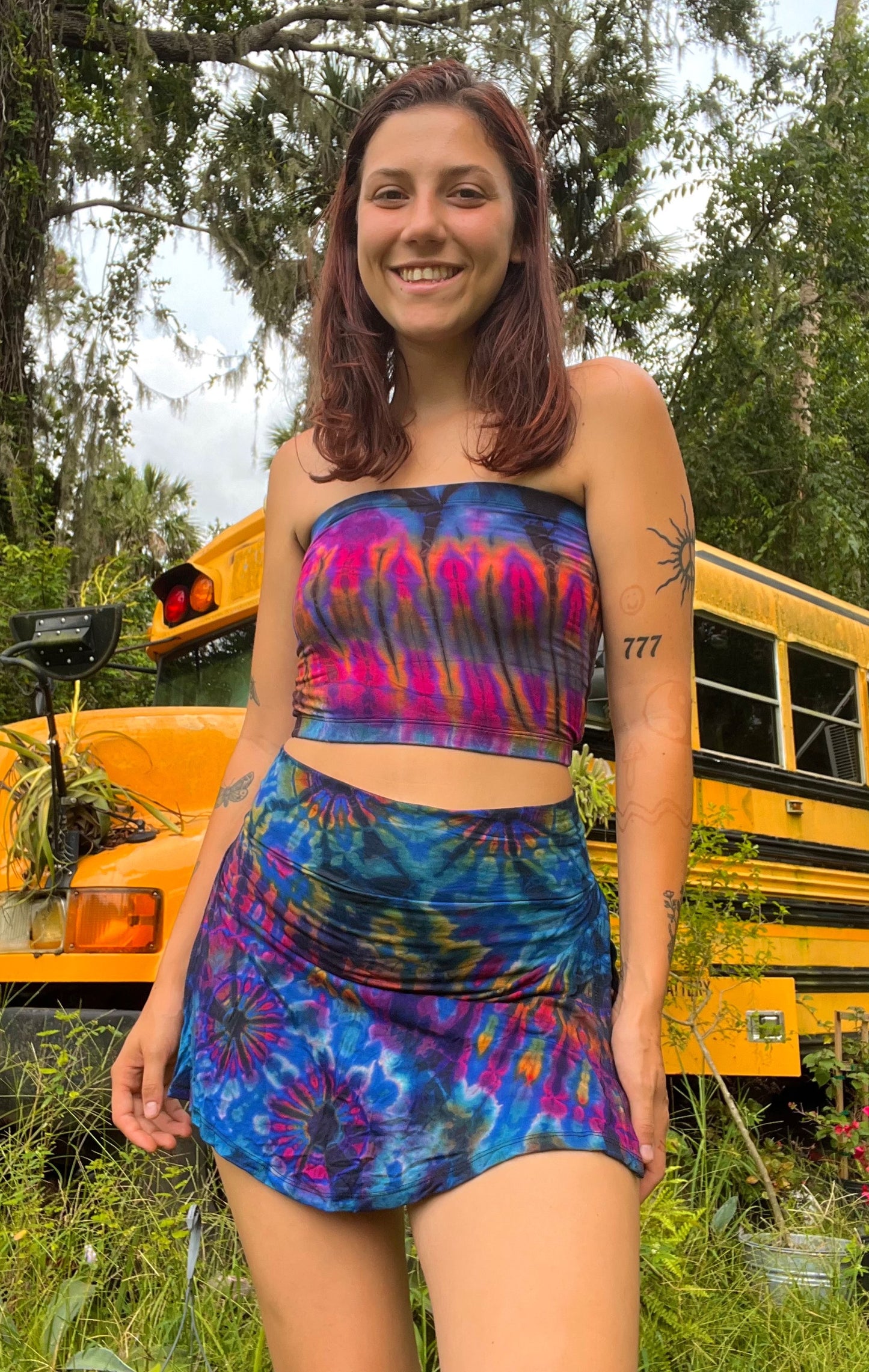 TIE DYE MINI SKORT