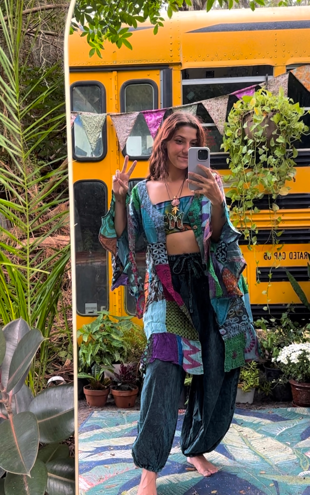 Pixie Bellsleeve Patchwork Cardigan