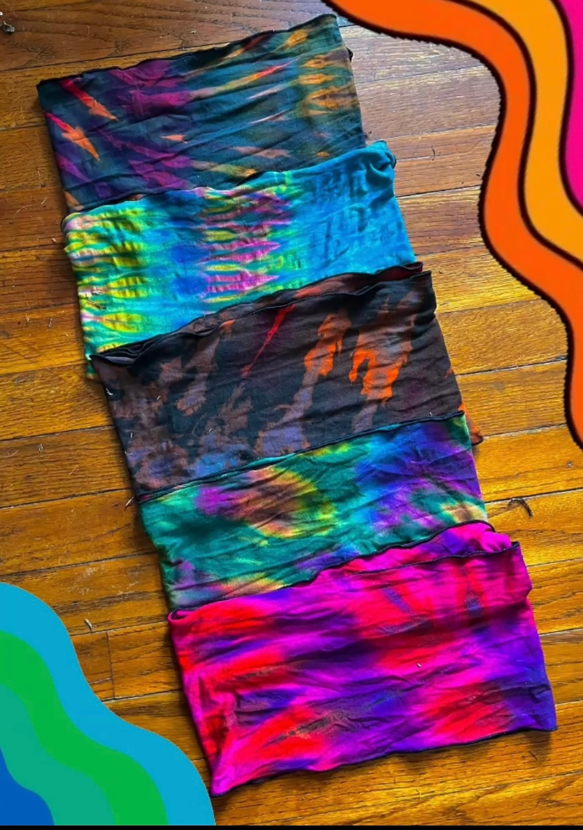 THREE WAY DYED BANDUE TOP