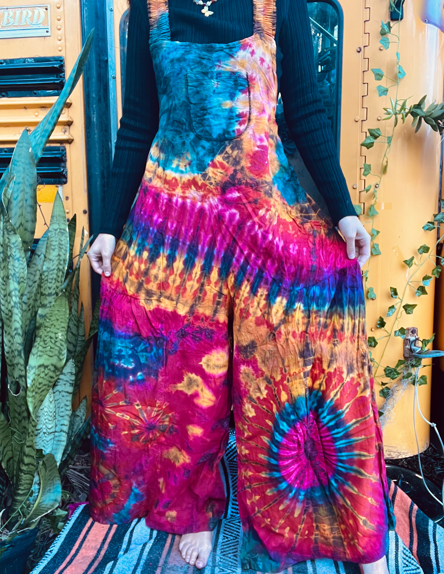 Tie Dye Overalls