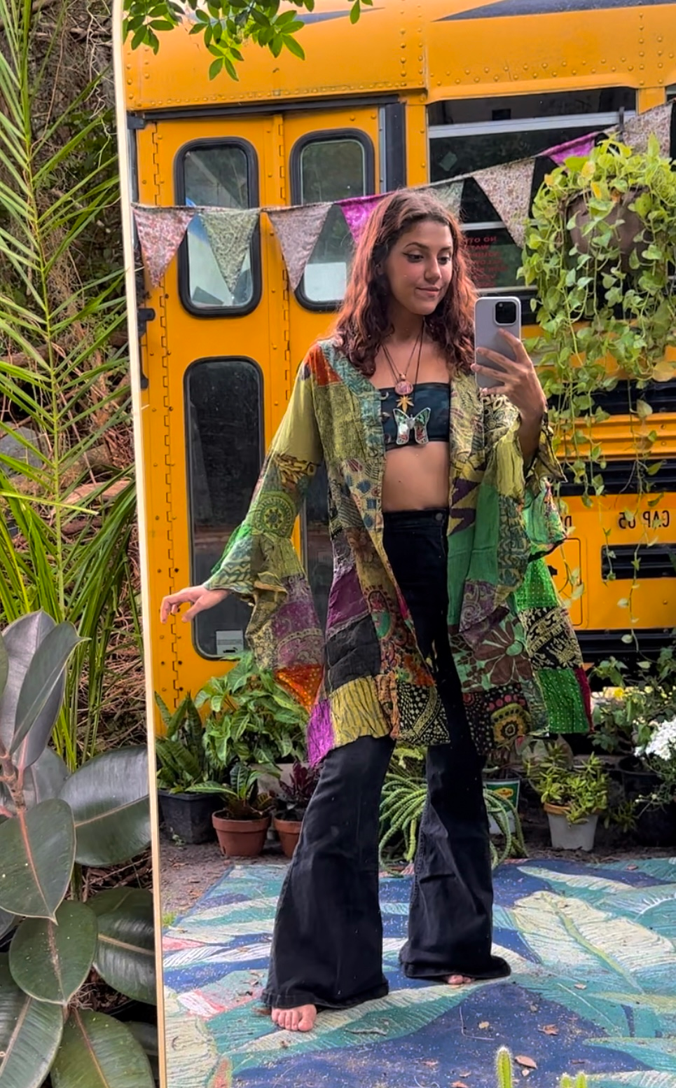 Pixie Bellsleeve Patchwork Cardigan