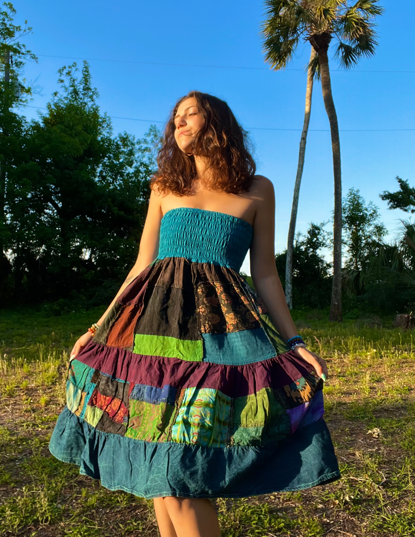 WOODLAND PATCHWORK DRESS/SKIRT