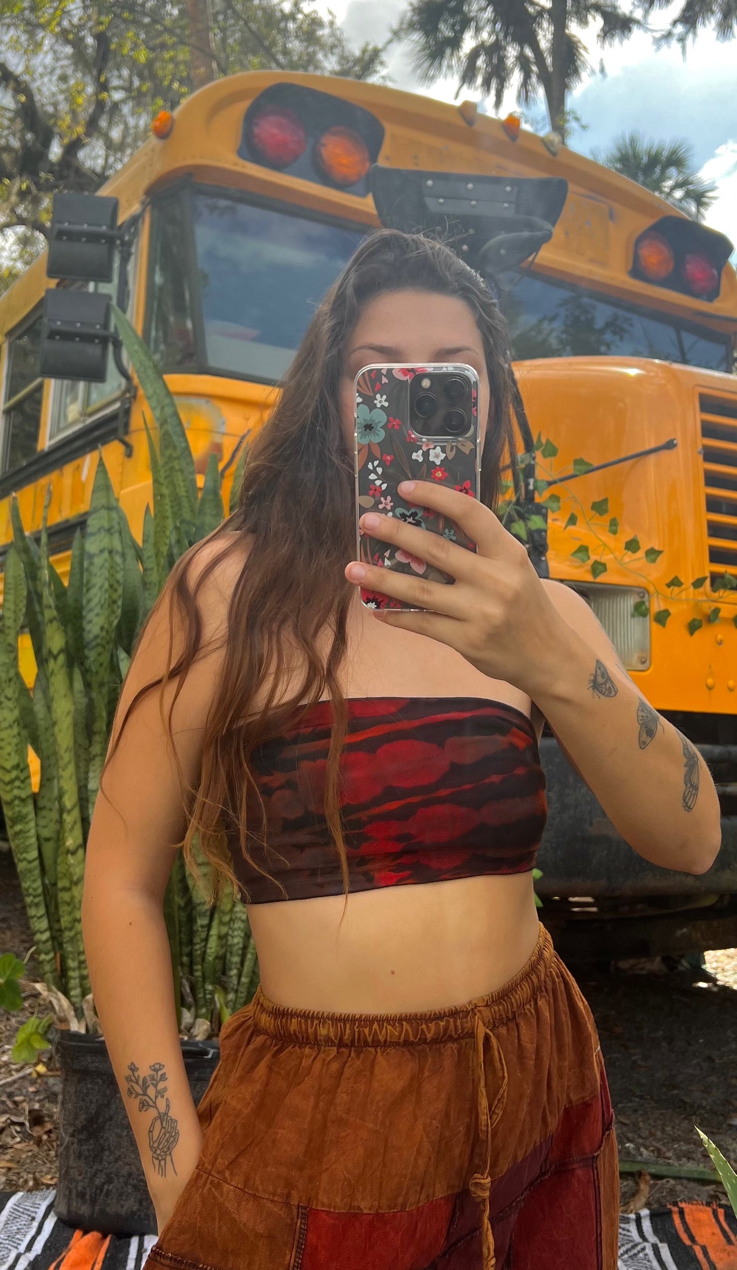 THREE WAY DYED BANDUE TOP