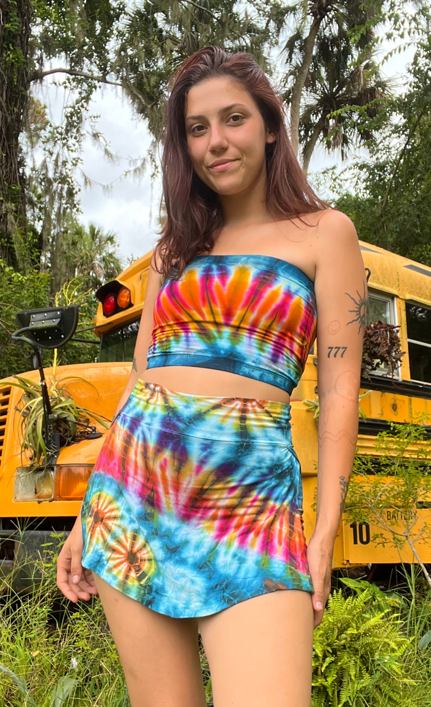 TIE DYE MINI SKORT