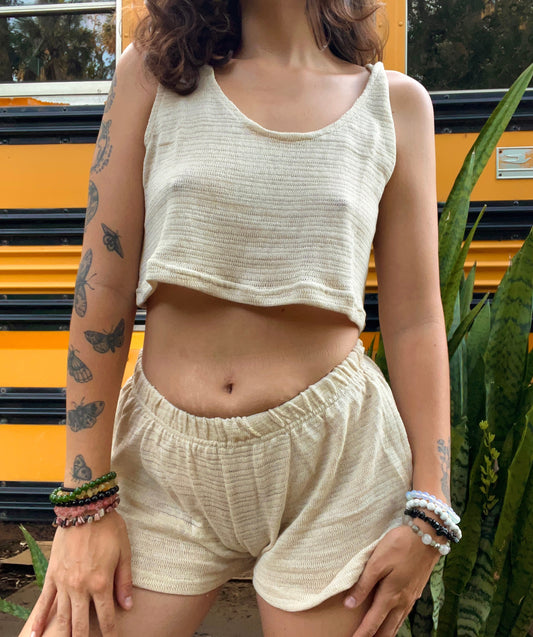 EARTHY LOUNGER CROP TOP