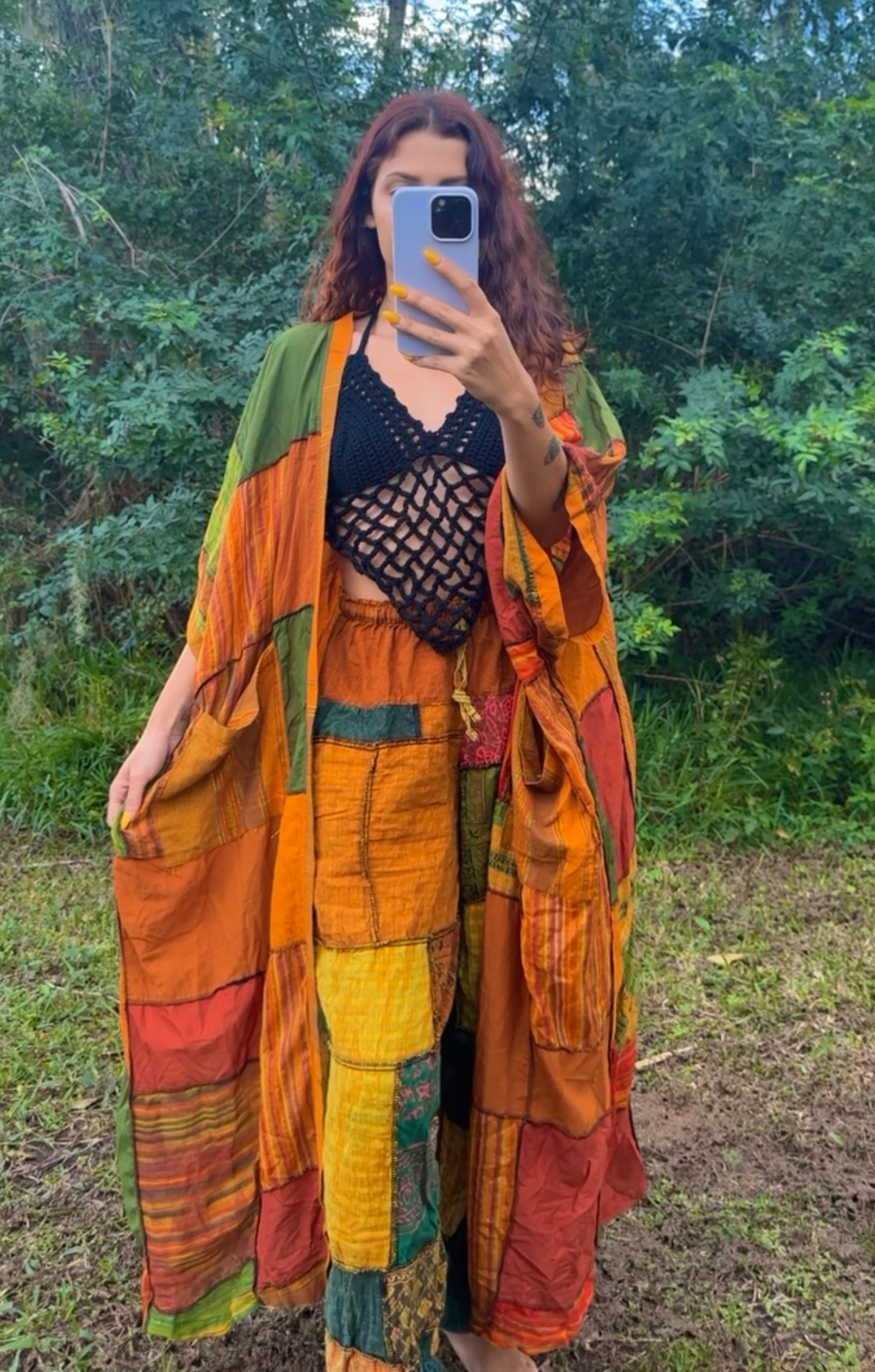 Maple Patchowork Kimono