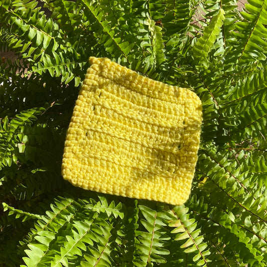Yellow Crochet Potholder