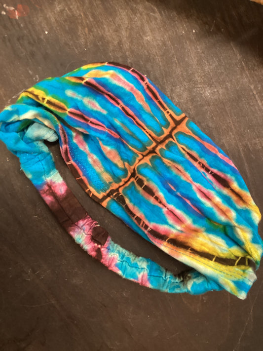 Deep Blue Tie Dye Bandana