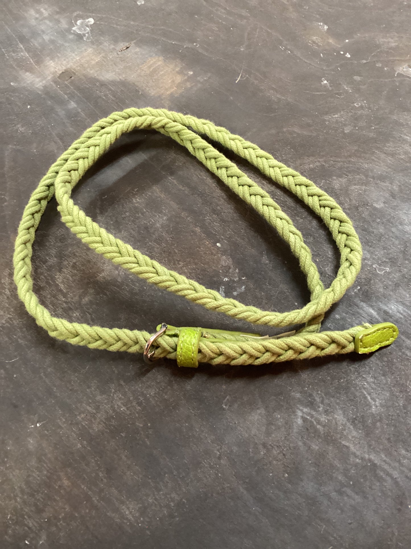 Green Braided Belt