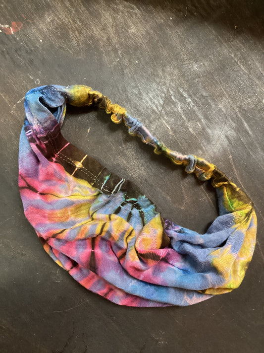 Light Blue Tie Dye Headband