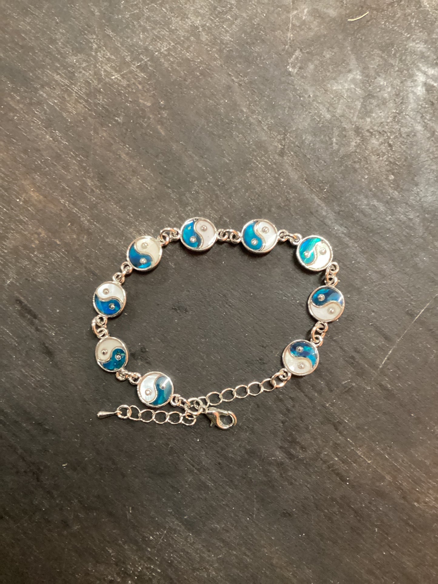 Silver Yin Yang Bracelet