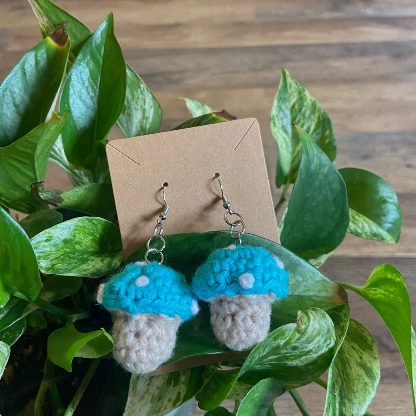 CROCHET MUSHROOM EARRINGS