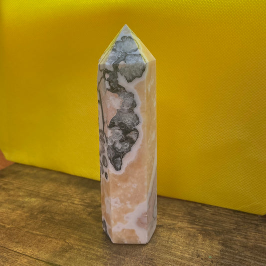 Milky Calcite Crystal Tower