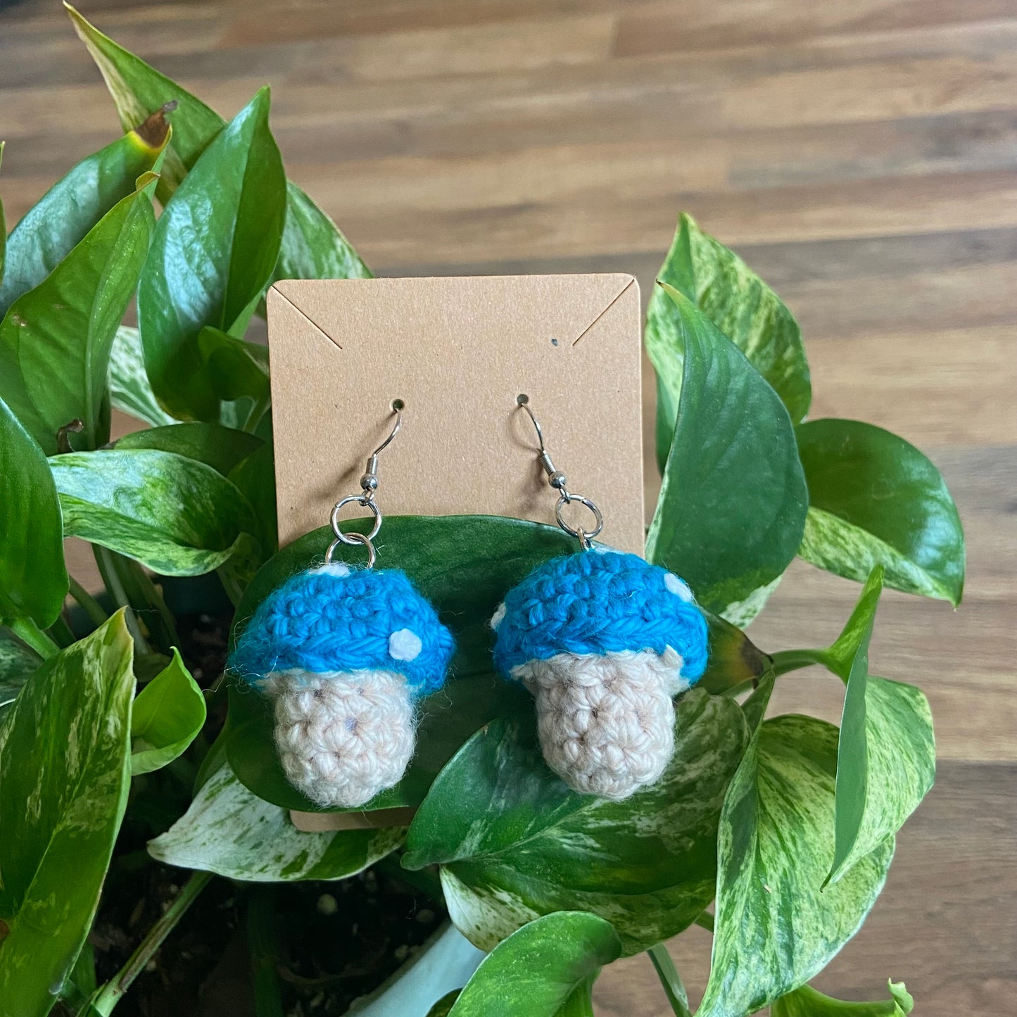 CROCHET MUSHROOM EARRINGS