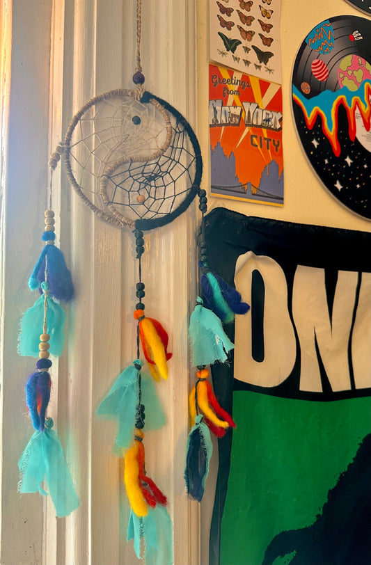 YIN YANG DREAM CATCHER WALL HANGING