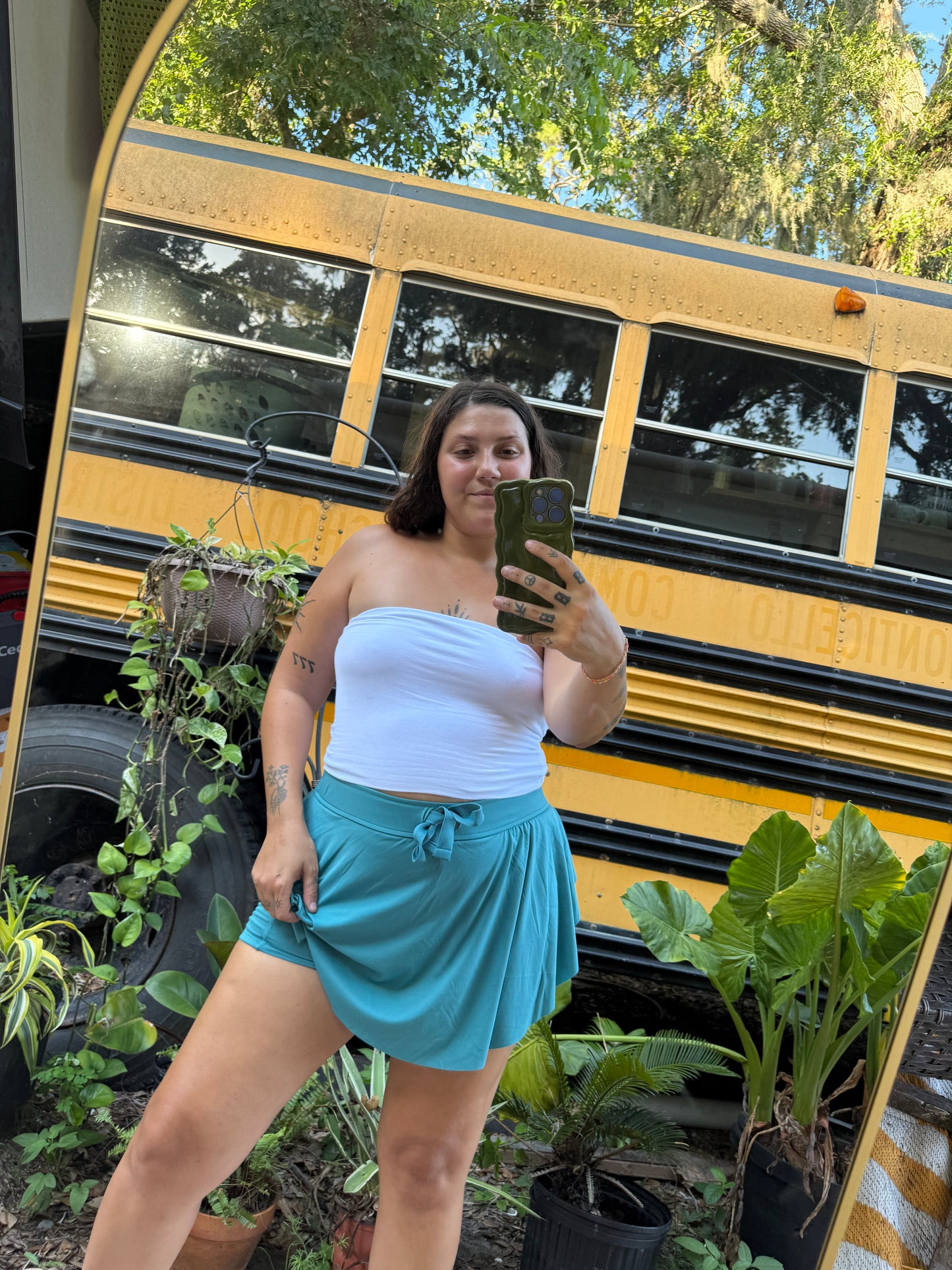 TEAL SKORT