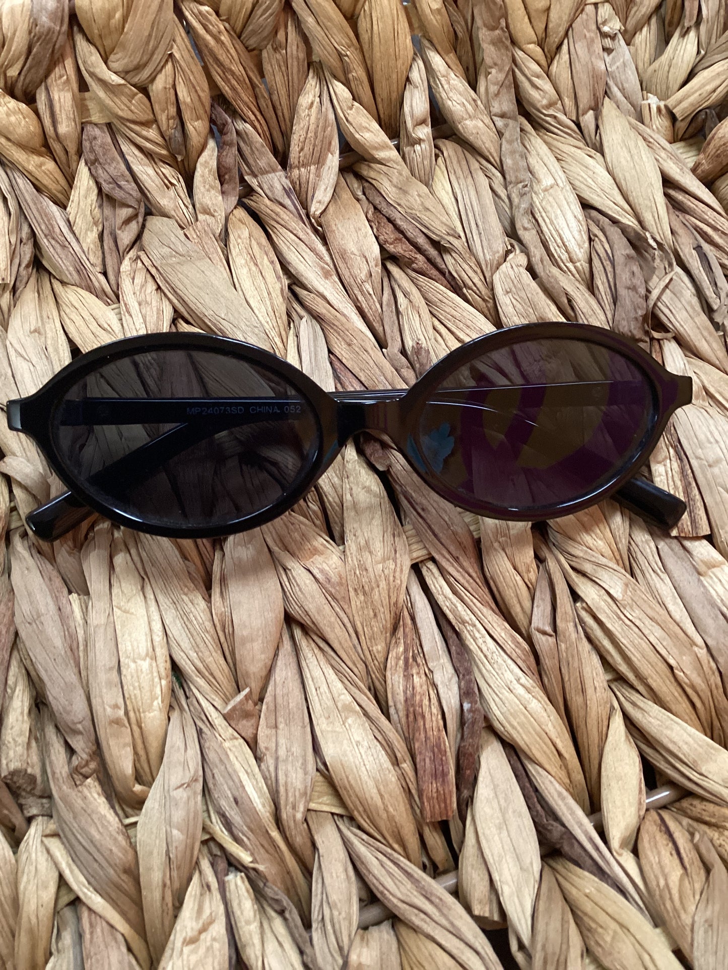 Black Oval Sunglasses